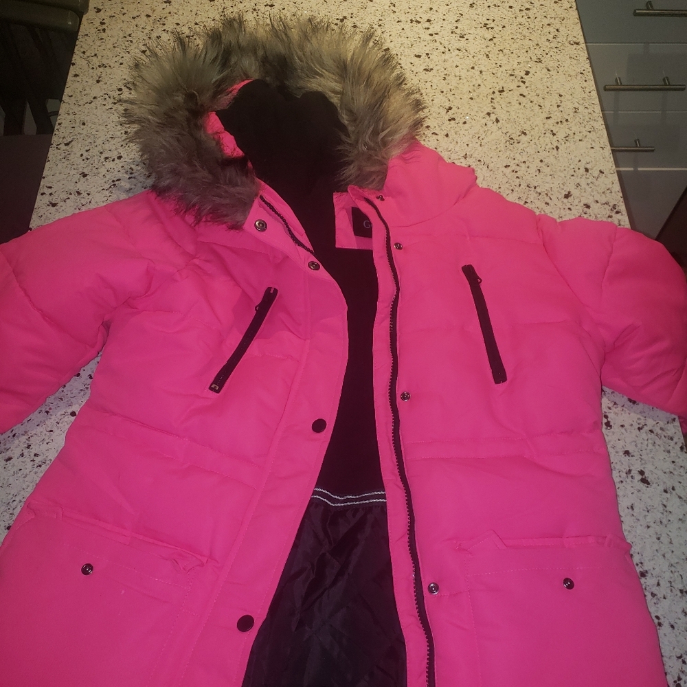 George Pink Long Winter Coat size Large